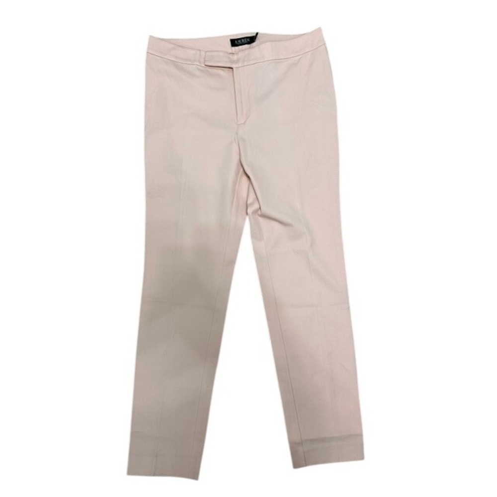 NWT Lauren Ralph Lauren Blush Pink Stretch Flat‎ Front Dress Pants Size 6 NEW